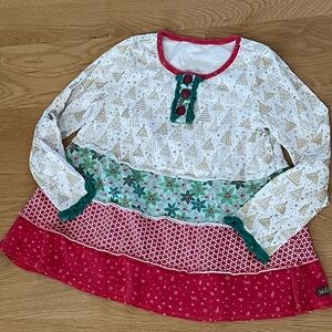 Matilda Jane 8 Christmas Holiday Shirt Top Girls Yuletide Tree